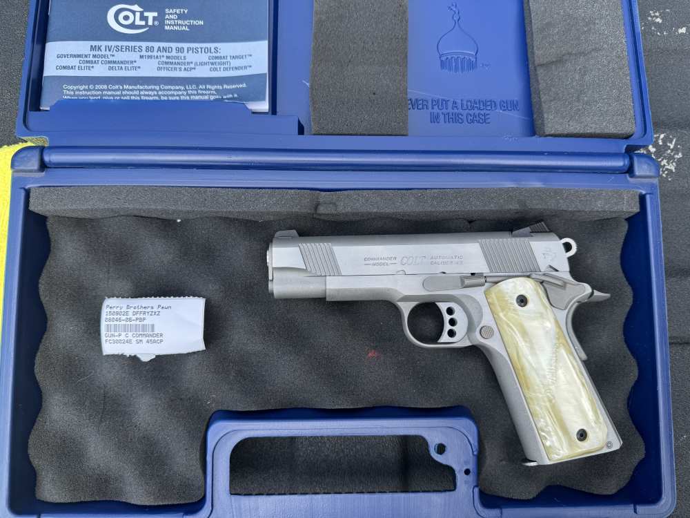 COLT 1911 COMBAT COMMANDER 45ACP SS 4.25" BARREL 80 SERIES ORIGINAL BOX-img-16