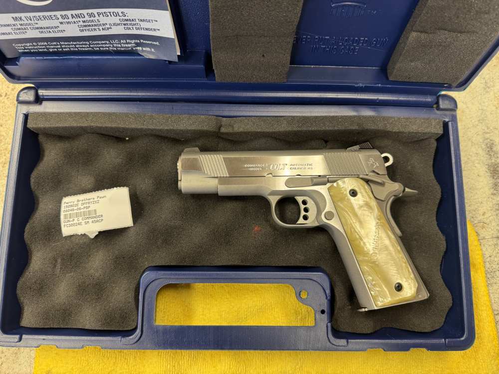 COLT 1911 COMBAT COMMANDER 45ACP SS 4.25" BARREL 80 SERIES ORIGINAL BOX-img-2