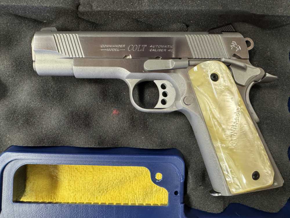 COLT 1911 COMBAT COMMANDER 45ACP SS 4.25" BARREL 80 SERIES ORIGINAL BOX-img-4