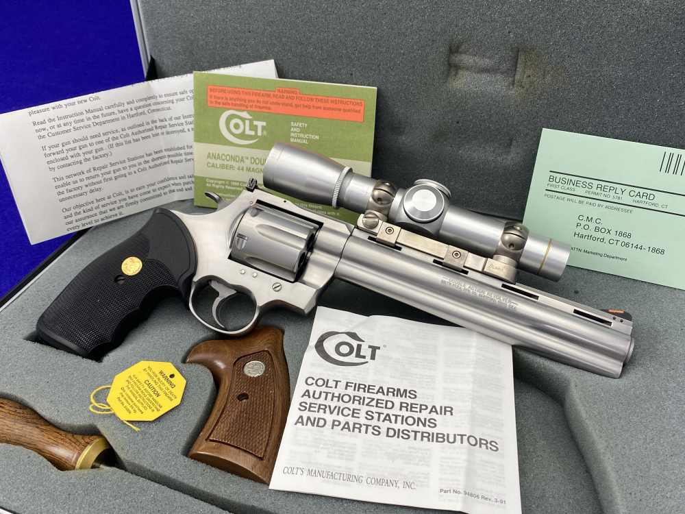 1991 Colt Anaconda Hunter .44 Mag 8" *HOLY GRAIL CUSTOM SHOP ANACONDA*-img-15