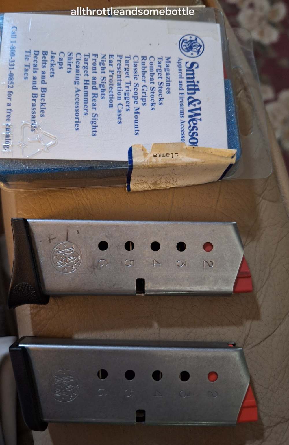 (4) S&W Magazine Bodyguard .380 6 Rd (1) NIB & (3) used-img-1