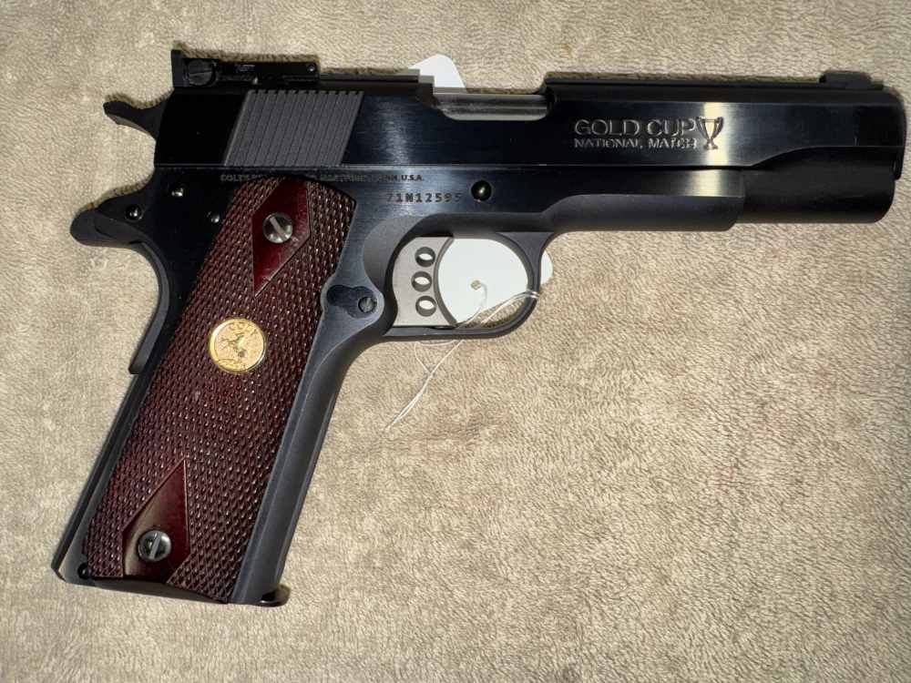 2015 Colt Gold Cup National Match Series 70 45ACP 5” O5870A1 Blued VG Box-img-5