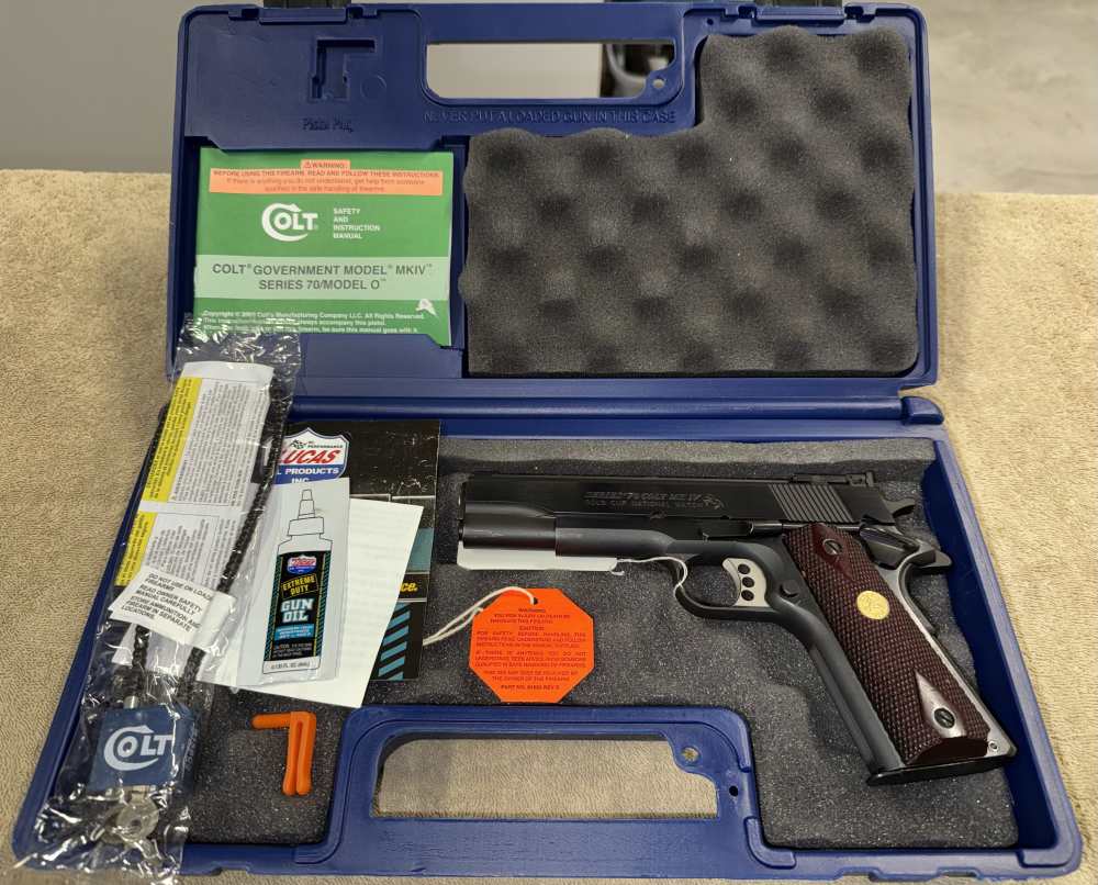 2015 Colt Gold Cup National Match Series 70 45ACP 5” O5870A1 Blued VG Box-img-0