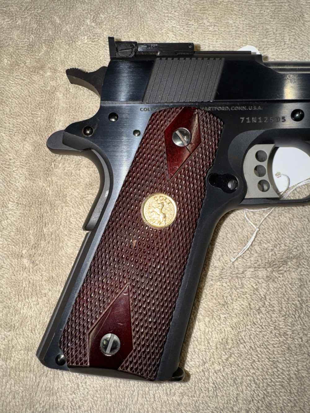2015 Colt Gold Cup National Match Series 70 45ACP 5” O5870A1 Blued VG Box-img-6