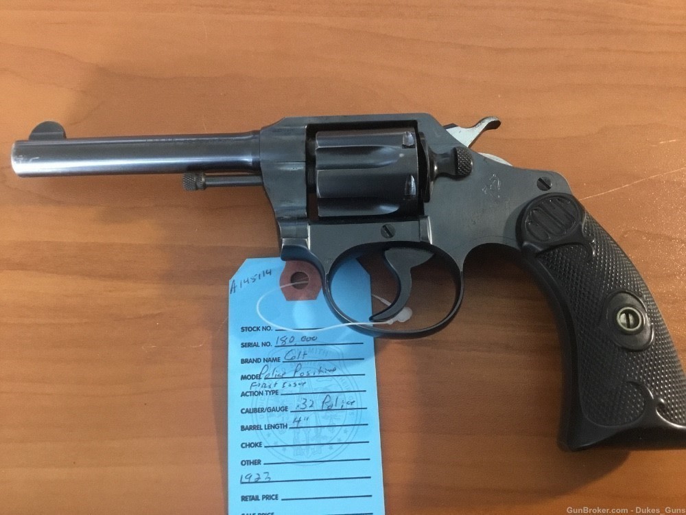 Colt Police Positive, .32 Police cartridge.1st model 1923 SN 180,000-img-0