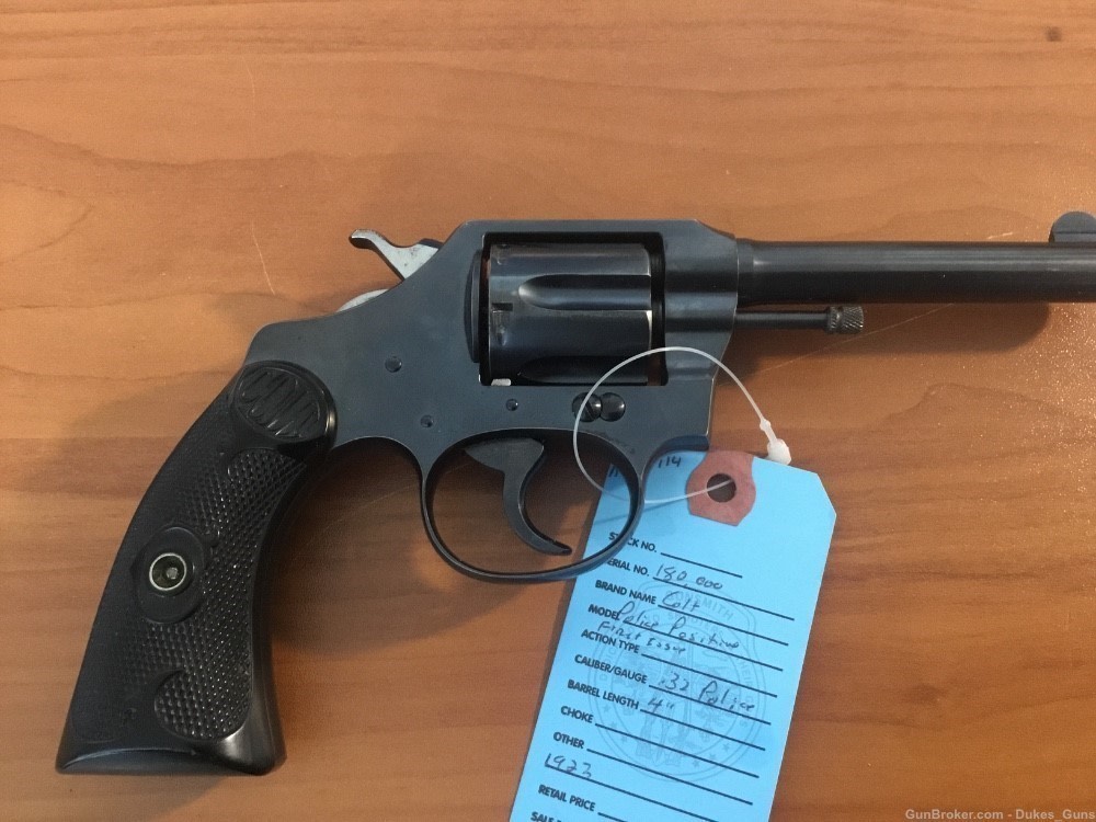Colt Police Positive, .32 Police cartridge.1st model 1923 SN 180,000-img-3