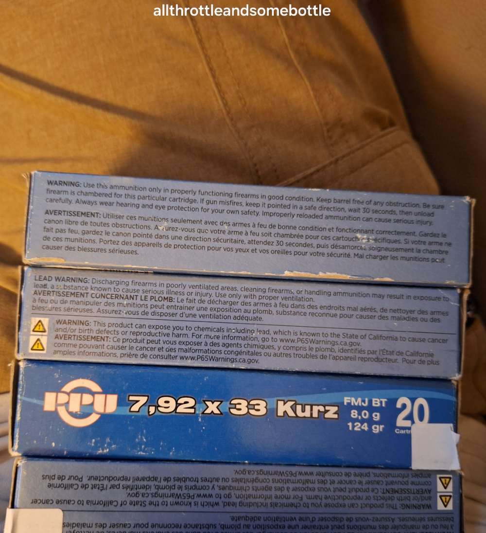 (80) RDS PPU 7.92 X 33 KURZ AMMO MP44 STG44 MP43-img-4