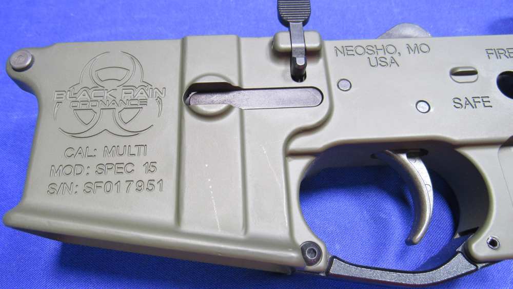 Black Rain Ordnance Spec-15 Forged AR15 Lower Receiver w/ Buffer tube-img-1