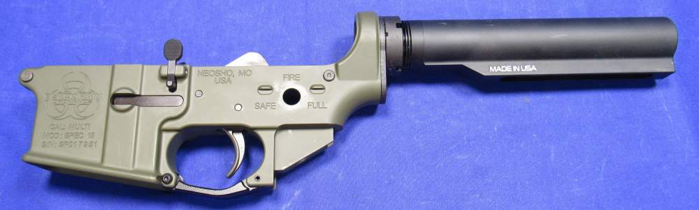 Black Rain Ordnance Spec-15 Forged AR15 Lower Receiver w/ Buffer tube-img-0