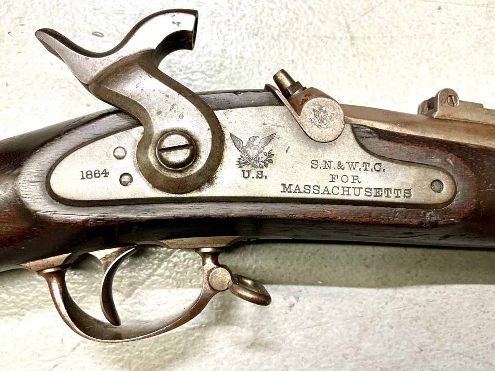 Model 1863 S.N. & W.T.C. For Massachusetts 40” Rifled Musket w/ bayonet-img-1