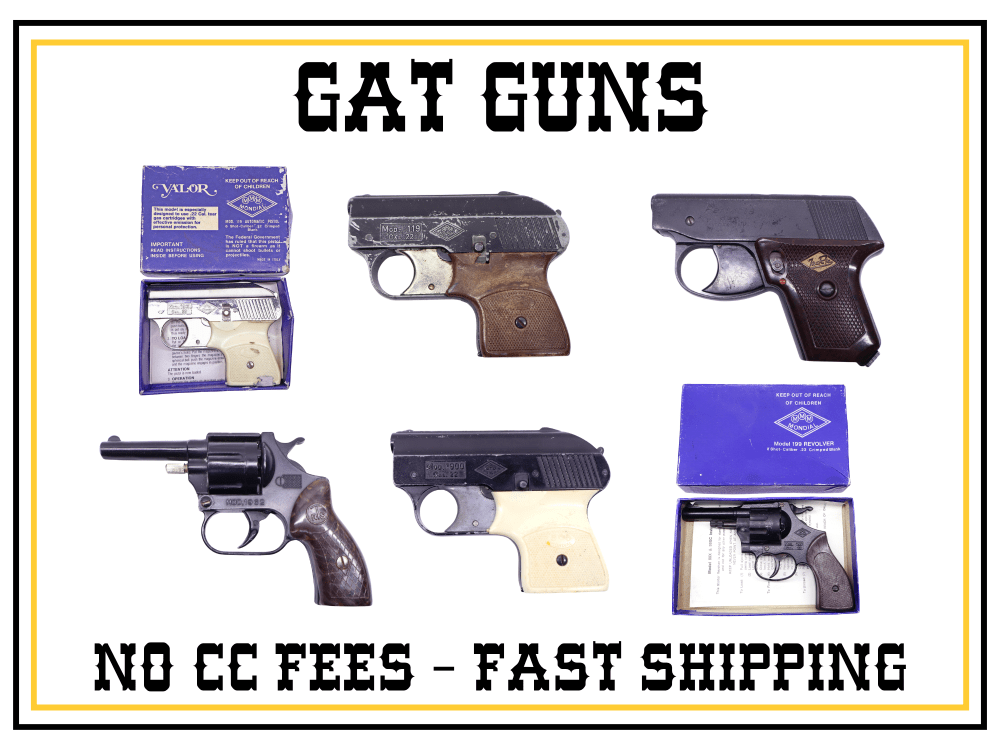 Clearance! Vintage Blank Non-Guns - 6 Pistols, .22 Cal-img-0