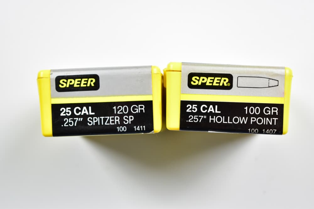 Vintage SPEER 25 CAL Bullets- 2x100 count Boxes-img-1