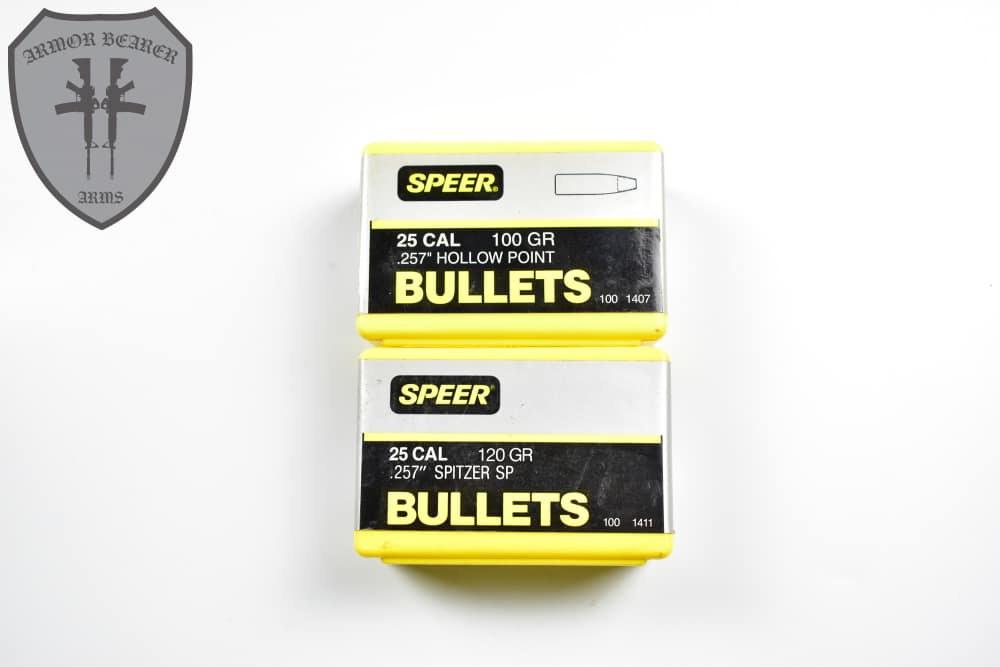 Vintage SPEER 25 CAL Bullets- 2x100 count Boxes-img-0