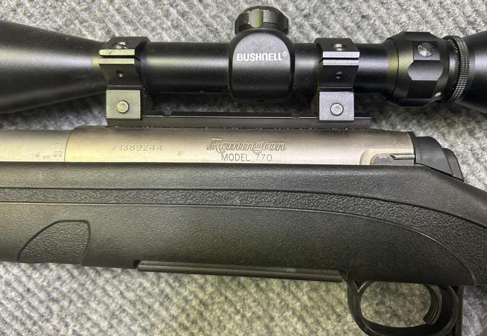 Remington Model 770 Bolt Action Rifle w/ 22" Barrel & Bushnell Scope - 270W-img-8