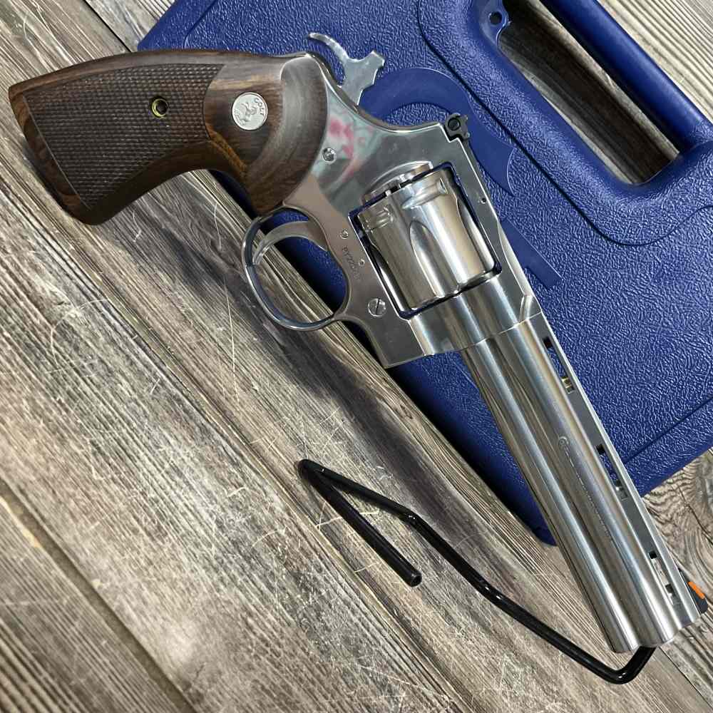 Colt Python SP6WTS 357 Magnum 6" Stainless Revolver - Box, 2 Holsters-img-7