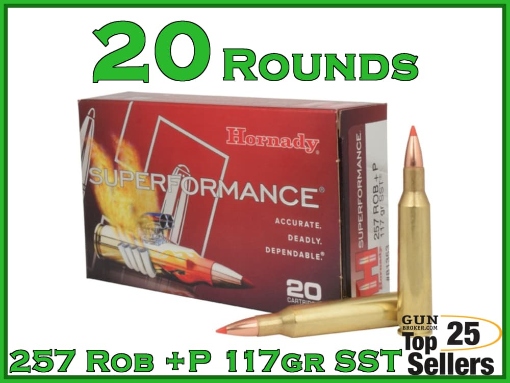 Hornady Superformance 257 Roberts +P Ammo 117gr SST 81353 -img-0