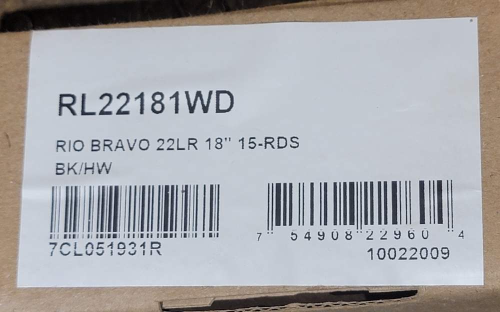 Rossi RIO Bravo 22 LR Rifle 18" 15+1-img-10