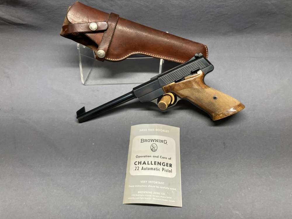Browning Challenger - .22 LR Semi-Auto Pistol w/ Manual - MFD 1968-img-0