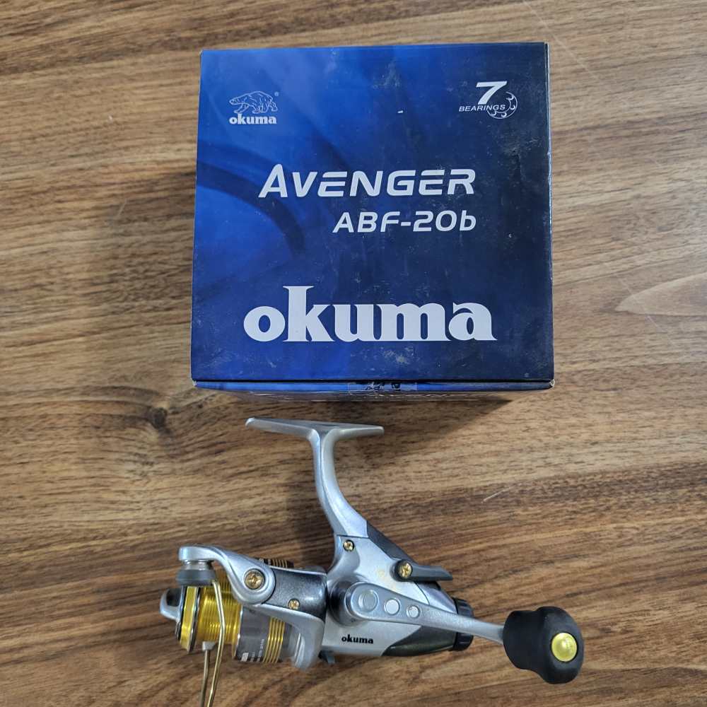 Okuma Avenger ABF-20b spin 5.0:1 gear ratio-img-0