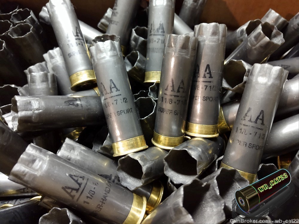 775ish GREY Winchester AA once fired 12 ga. 2-3/4" hulls-img-0