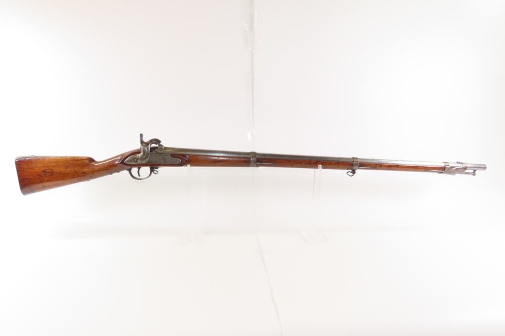 CIVIL WAR Era Antique BELGIAN Percussion Imported MILITARY Rifle-Musket    -img-1