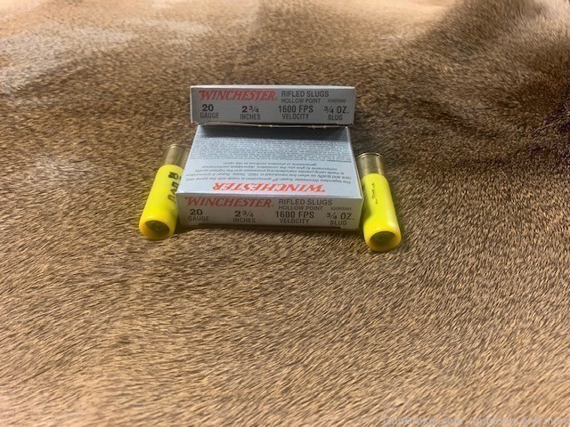 Winchester 20 gauge Rifled Slugs-img-1