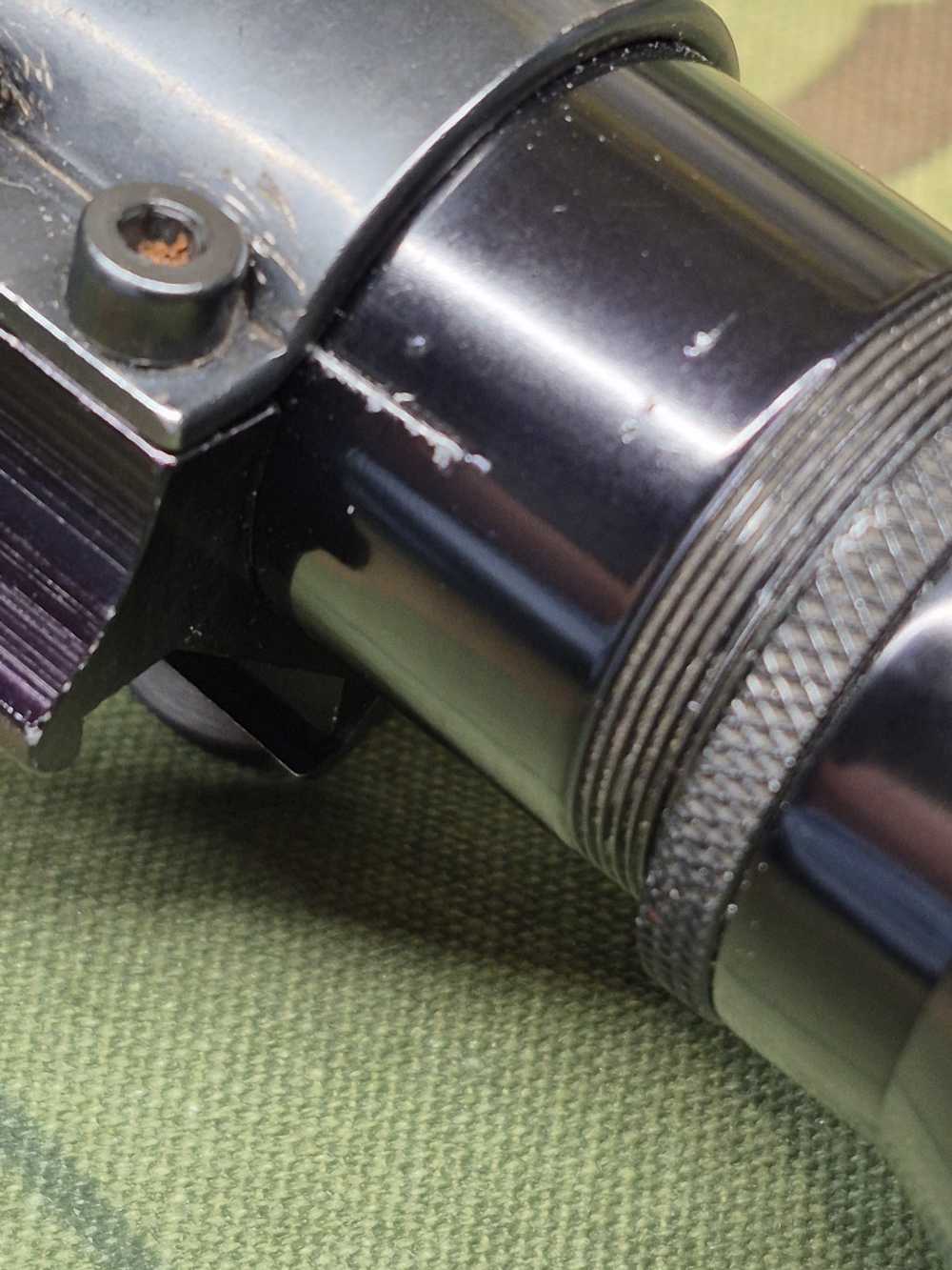 Original Redfield 1" Tube 4X Post and Crosshair reticle nice vintage retro -img-6