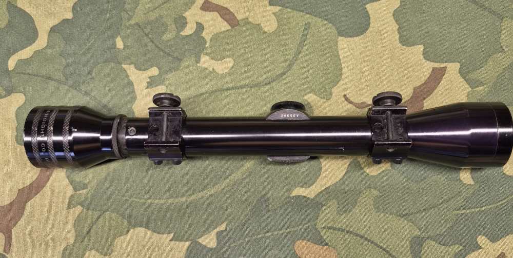 Original Redfield 1" Tube 4X Post and Crosshair reticle nice vintage retro -img-4