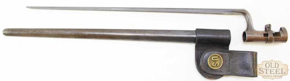 Springfield Trapdoor 1873 Cadet .45-70 Govt. Original Bayonet & Scabbard-img-17