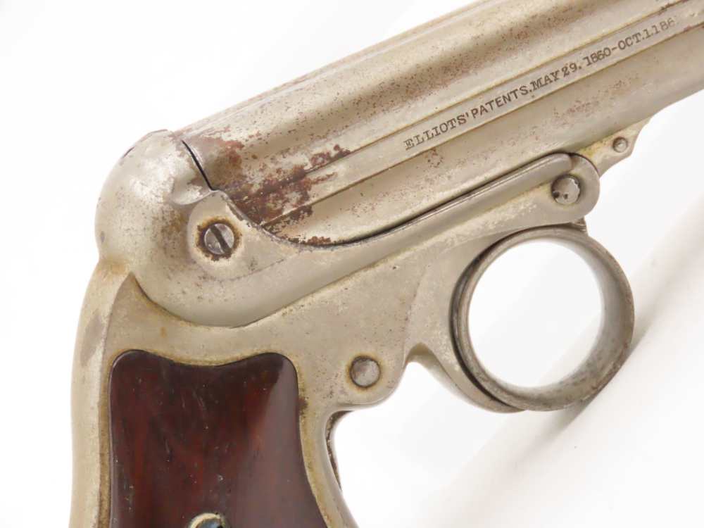 Civil War Era REMINGTON-ELLIOT Antique RING TRIGGER .32 RF PEPPERBOX Pistol-img-16