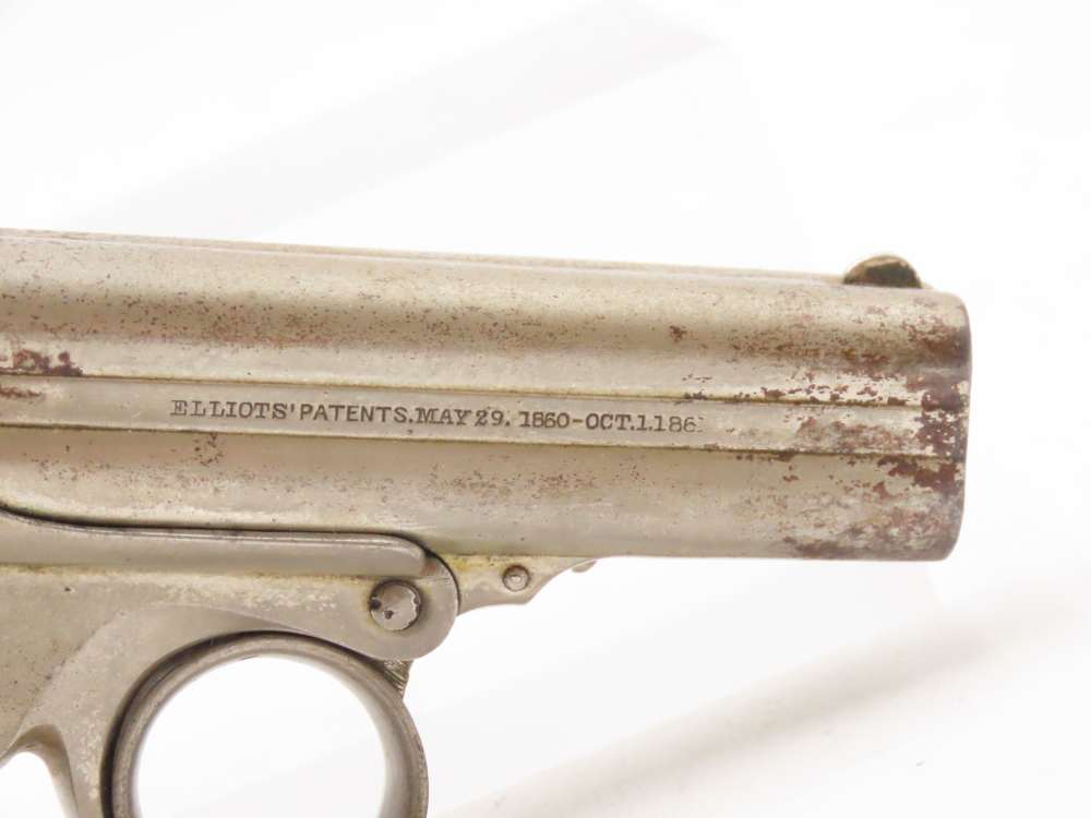 Civil War Era REMINGTON-ELLIOT Antique RING TRIGGER .32 RF PEPPERBOX Pistol-img-17