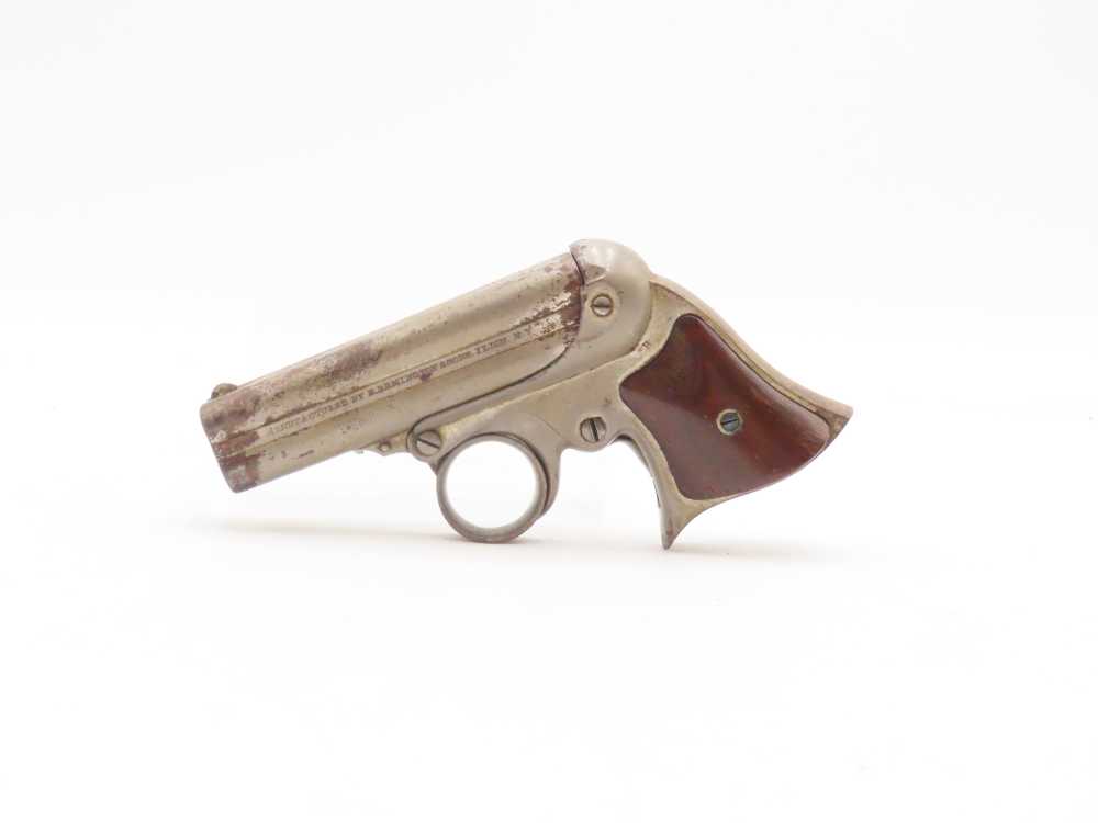 Civil War Era REMINGTON-ELLIOT Antique RING TRIGGER .32 RF PEPPERBOX Pistol-img-1