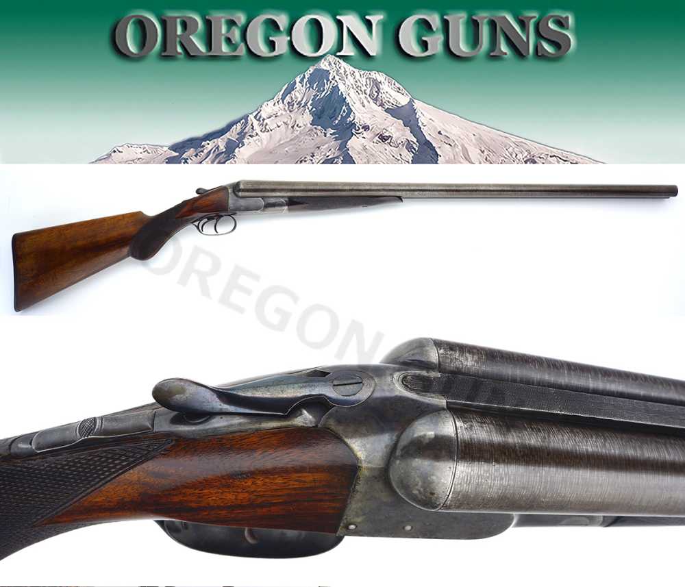 AMERICAN ARMS CO. WHITMORE HAMMERLESS SXS 12GA SHOTGUN 30" DAMASKS BARRELS -img-0