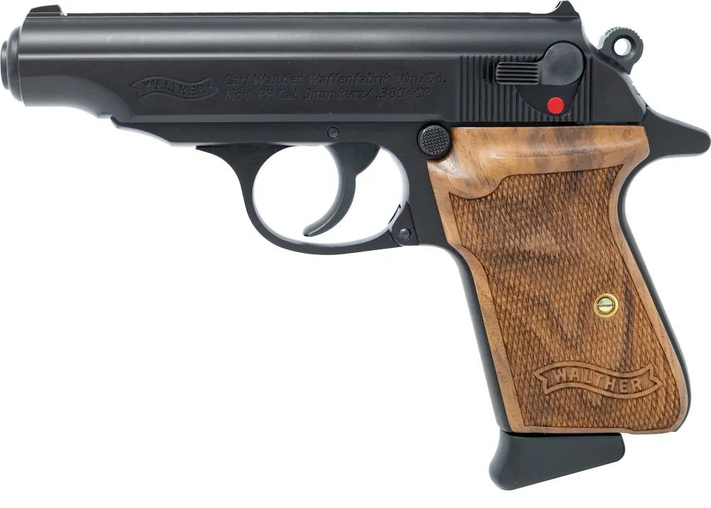WALTHER PP WALNUT 380 AUTO 3.90" 7-RD SEMI-AUTO PISTOL-img-0