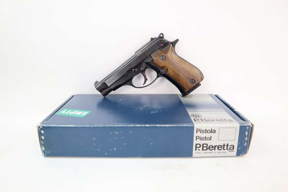 Rare Very Nice Beretta 84 .380 ACP Semi Auto Pistol W/ Box Italy 3.8" BBL -img-0