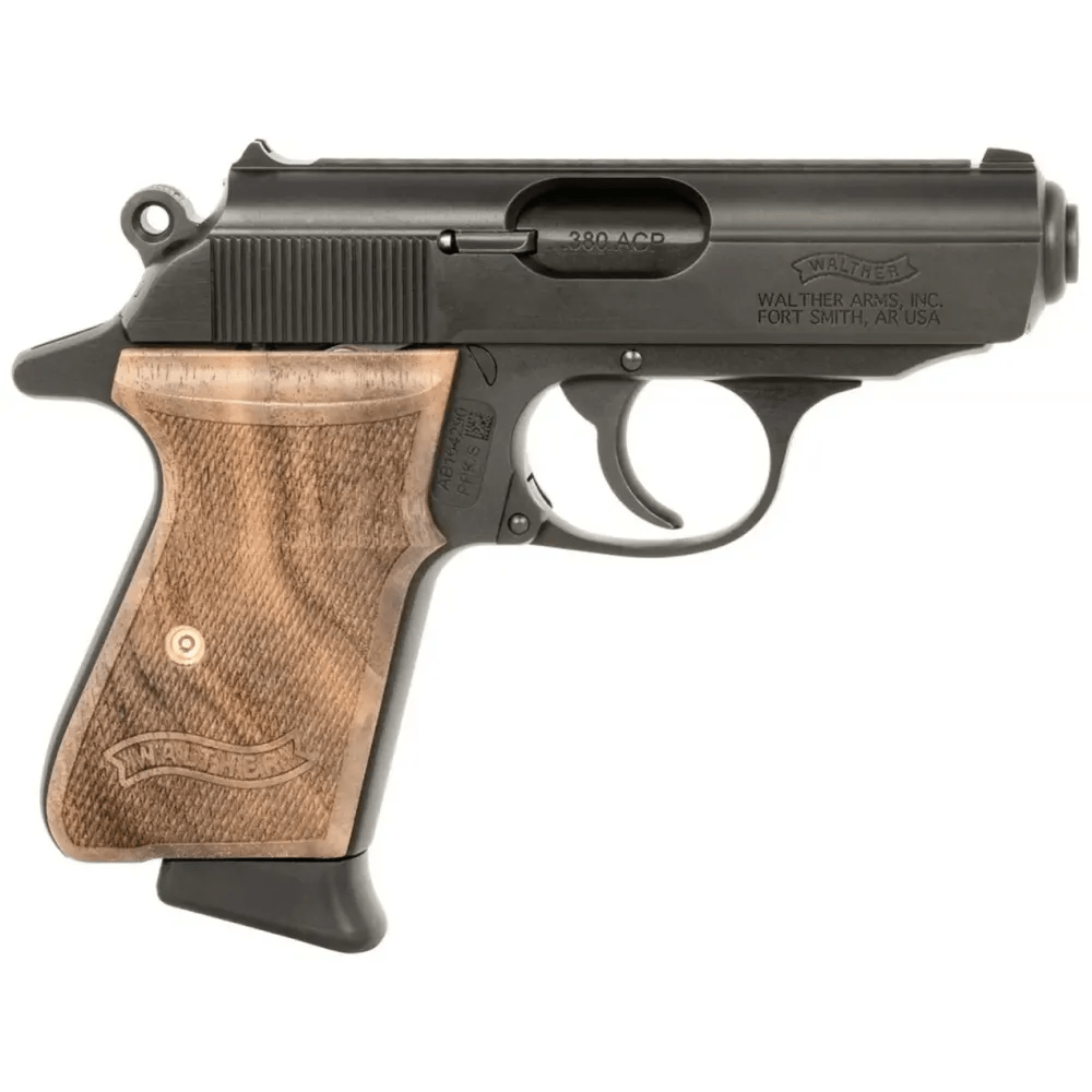 WALTHER PPK/S WALNUT 380 AUTO 3.3" 7-RD SEMI-AUTO PISTOL-img-1