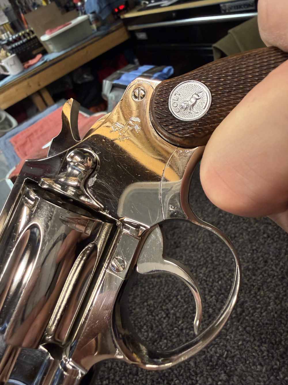 Beautiful Colt COBRA polished Nickel -img-5