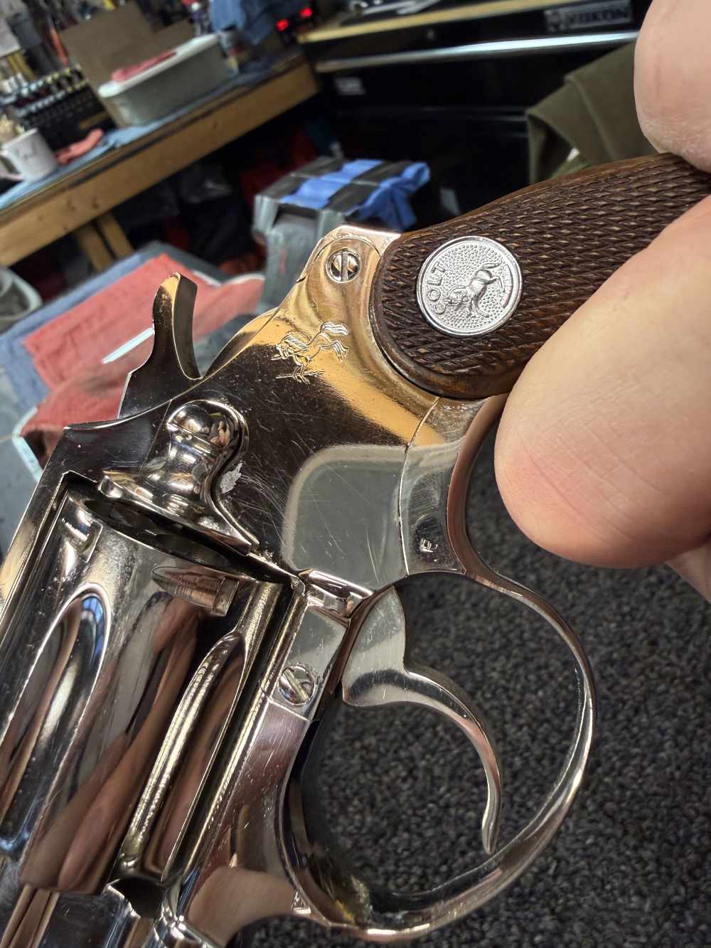 Beautiful Colt COBRA polished Nickel -img-4