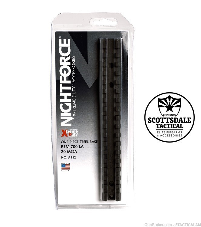 Nightforce 1-Piece 20 MOA Picatinny-Style Scope Base-img-0