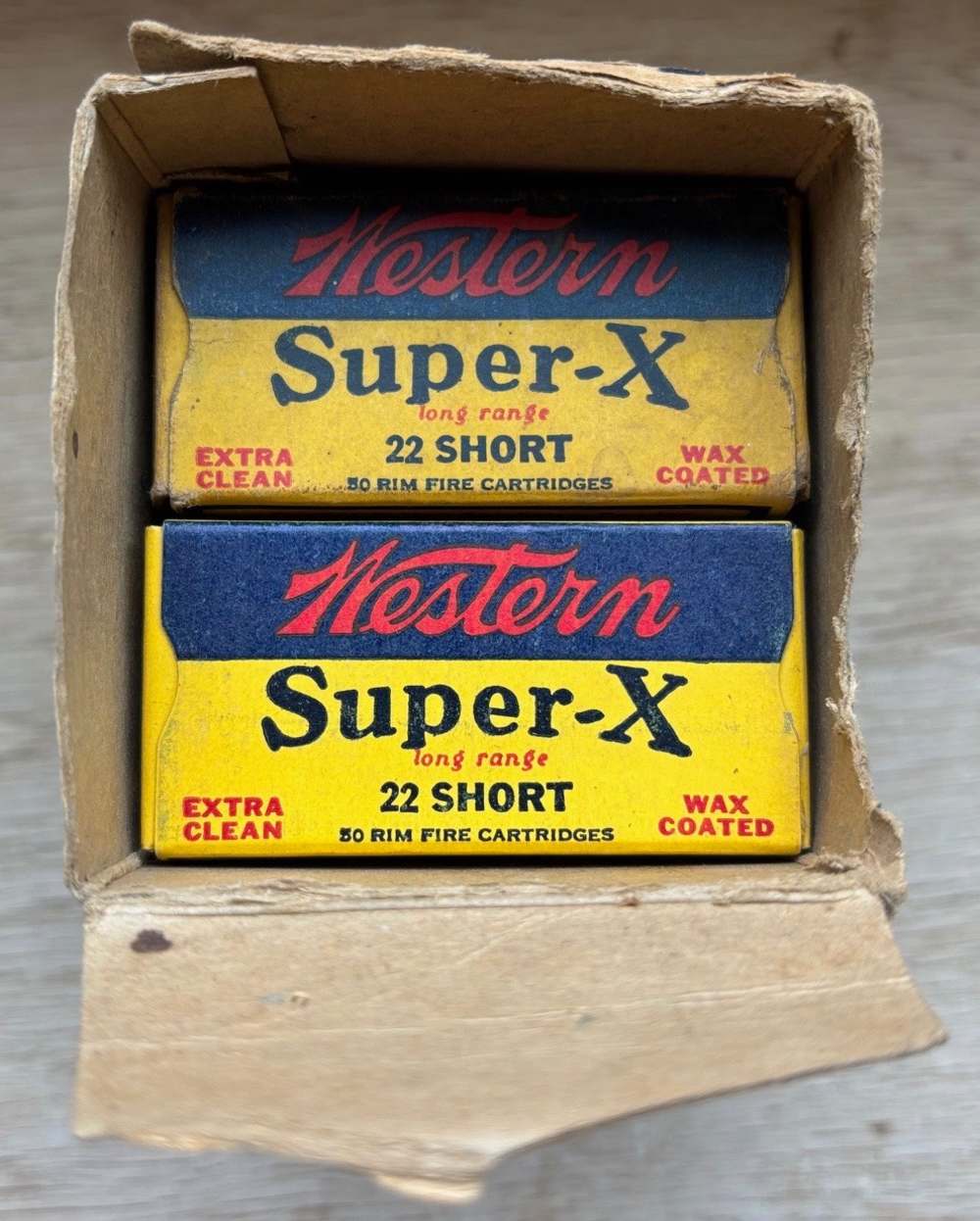 8 Western Super-X 22 Short empty boxes with 500 case box-img-6
