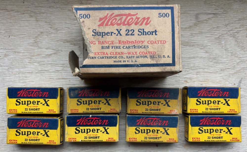 8 Western Super-X 22 Short empty boxes with 500 case box-img-0
