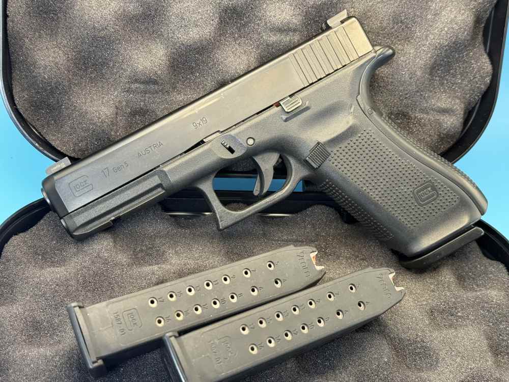 Glock 17 Gen 5 9mm Police Trade-in G17 Ameriglo Night Sights-img-0