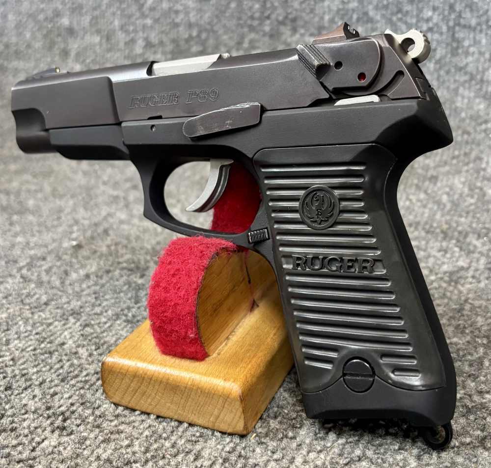 Ruger P89 vintage Ruger 9mm pistol with 1 mag and case-img-5