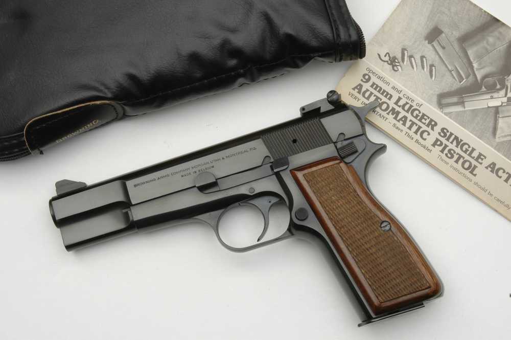 Stunning! Browning Hi Power 9mm 1979 mfg Belgium Mint w/Pouch/Manual NO RES-img-0