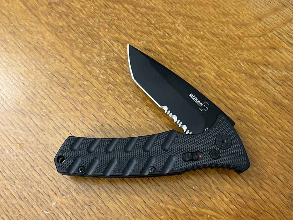 Boker PLUS Strike Tanto AUS-8 Folding Pocket Knife with Safety - 01BO401N-img-2