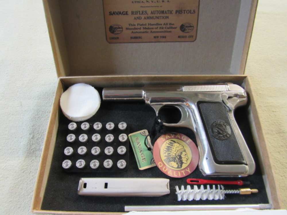 Savage 1907 .32acp NICKEL -img-0