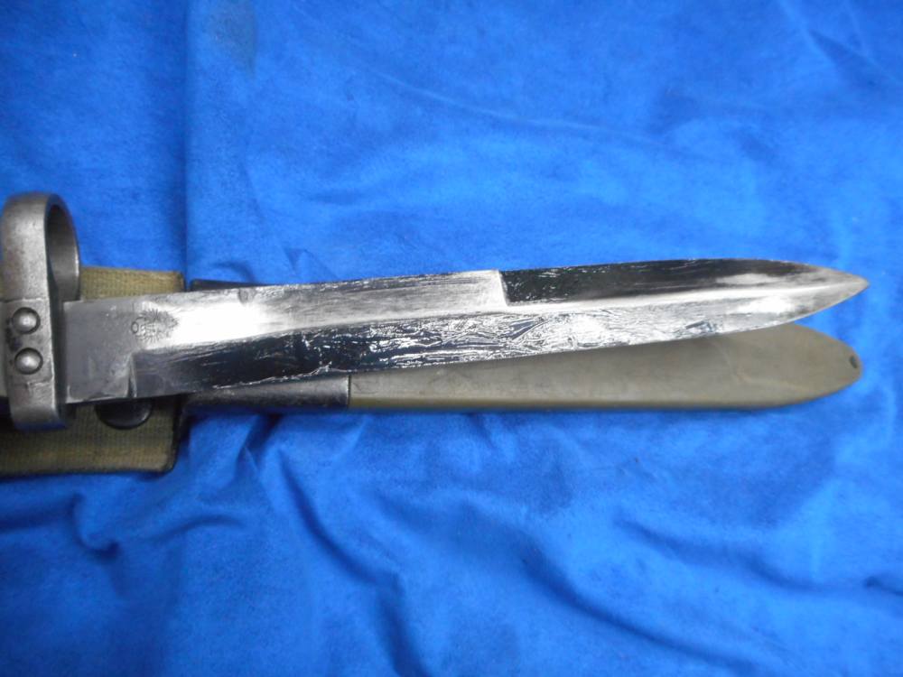 Spanish Cetme Bayonet and scabbard military marked green HKG3 HK91 PTR .308-img-5