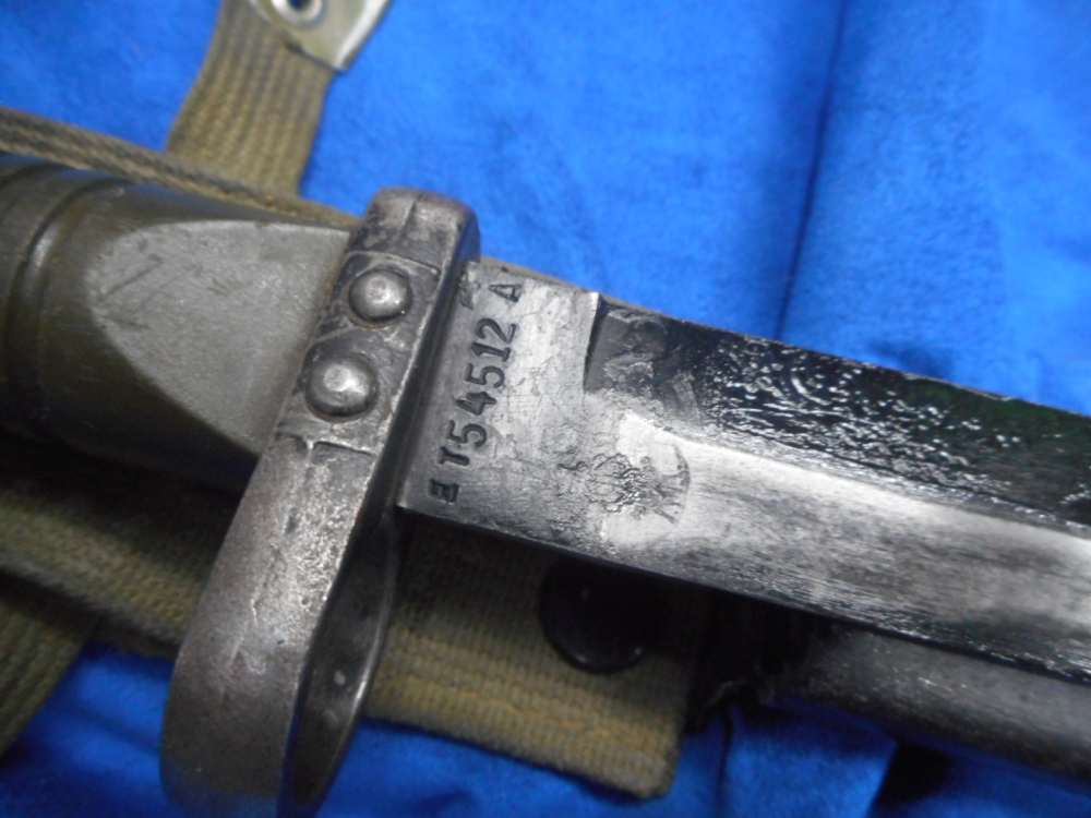 Spanish Cetme Bayonet and scabbard military marked green HKG3 HK91 PTR .308-img-3