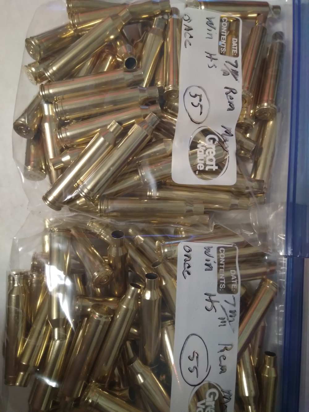 7mm rem mag brass for reloading once fired win hs  (110)-img-0