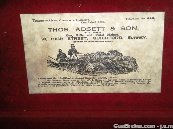 Thomas Adsett Best Quality Sidelock Ejector 12ga-img-1